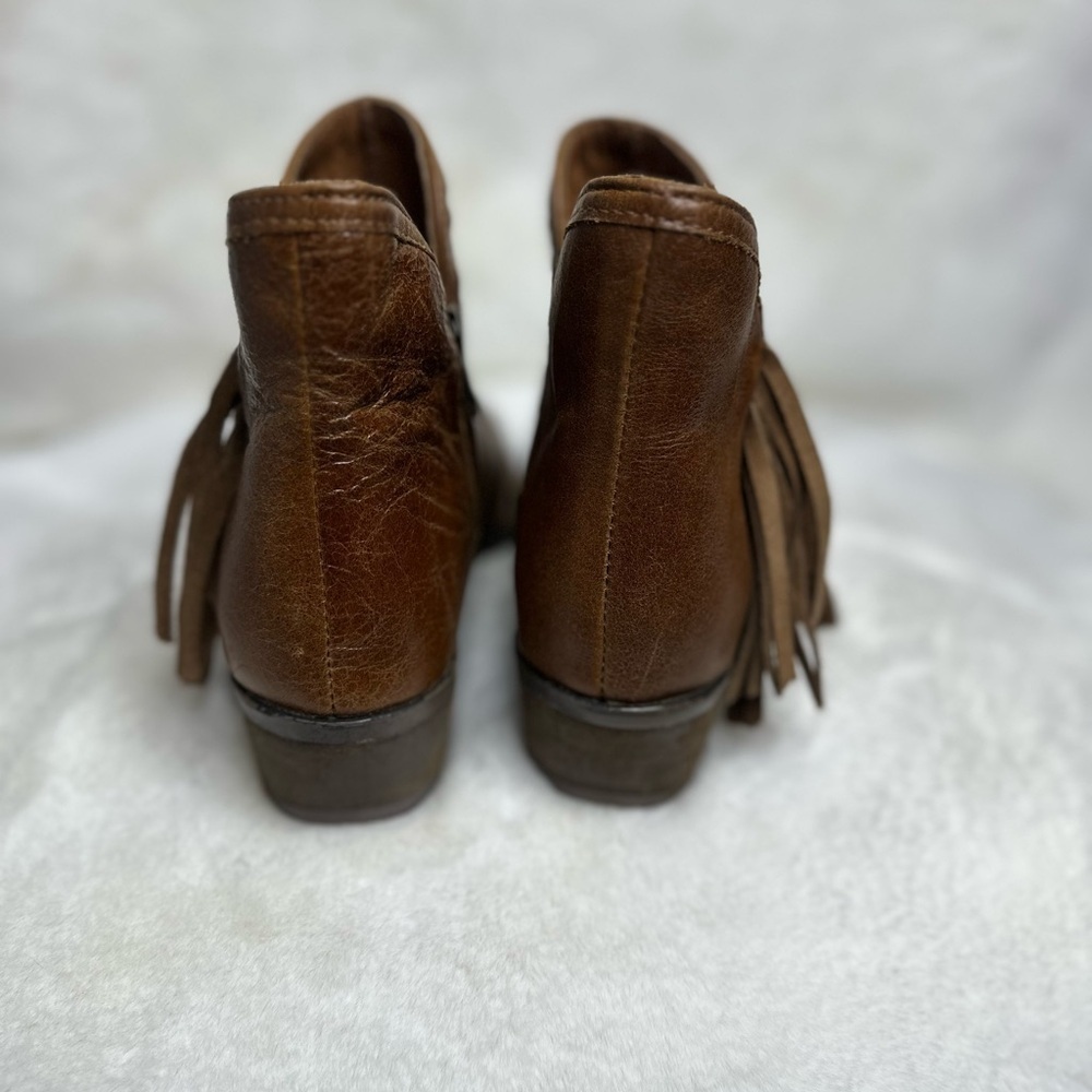 Brown Leather Ankle Boots - Picture 3 of 7
